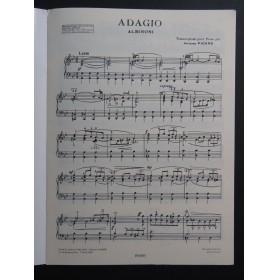 ALBINONI Tomaso Adagio Piano 1960
