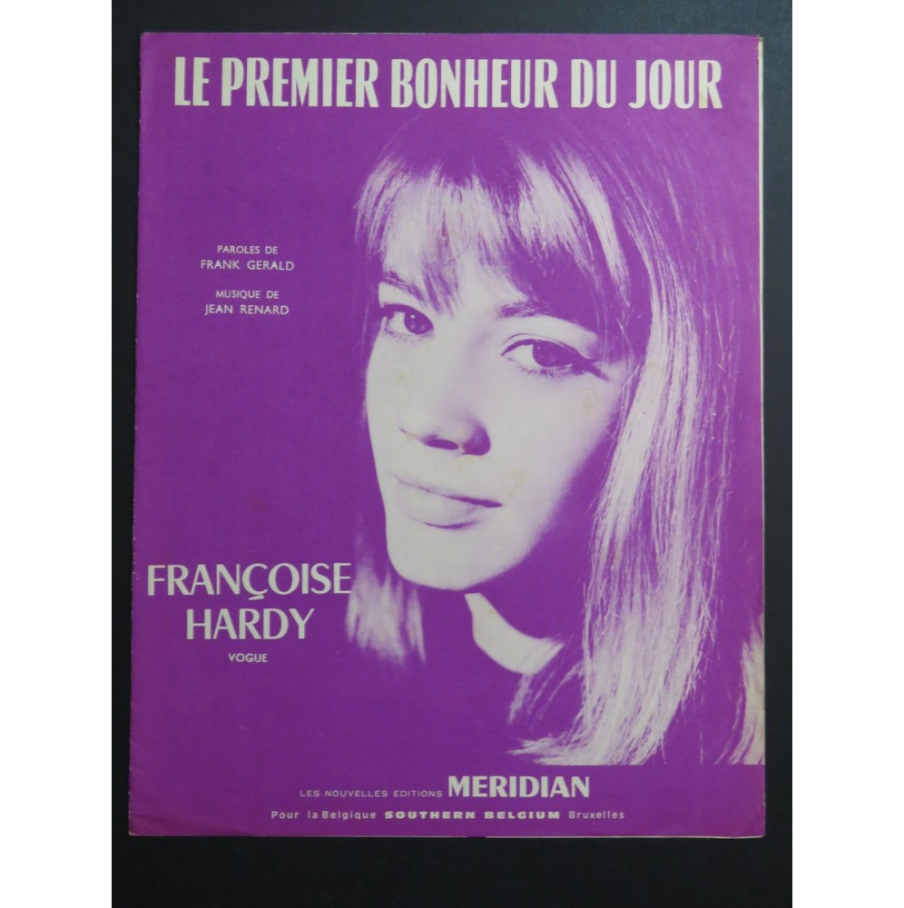 Le Premier Bonheur du Jour François Hardy Chant Piano 1963