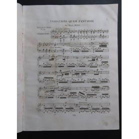 HERZ Henri Variations quasi Fantaisie op 43 Piano 1828