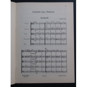 CORELLI Arcangelo Sarabanda Giga e Badinerie Cordes