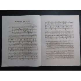 LEDUC Alphonse Ah ! que c'est beau la mer Chant Piano 1851
