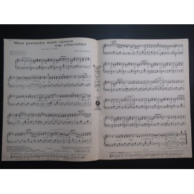 PEARLY Fred Mes parents sont venus me chercher Piano 1922