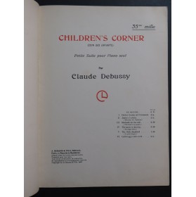 DEBUSSY Claude Children's Corner 6 Pièces Piano 1908