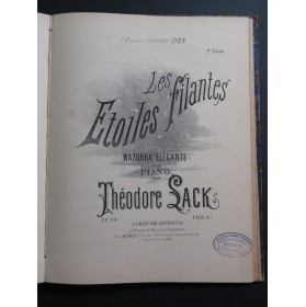 DELIBES BIZET LACOME LACK WEBER Pièces pour Piano 4 mains XIXe