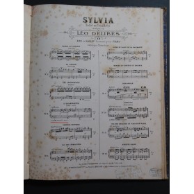 DELIBES BIZET LACOME LACK WEBER Pièces pour Piano 4 mains XIXe