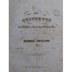 ONSLOW George Quintette No...