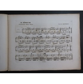 BATTMANN J. L. Le Géranium Piano ca1850