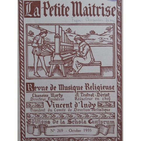 La Petite Maîtrise No 269 Bonis Gay Dauge Charpentier Orgue 1935