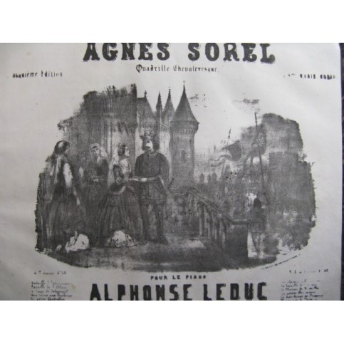 LEDUC Alphonse Agnes Sorel Piano 1845