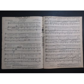 HIRSCH L. A.  Love Nest Nid d'Amour Chant Piano 1920