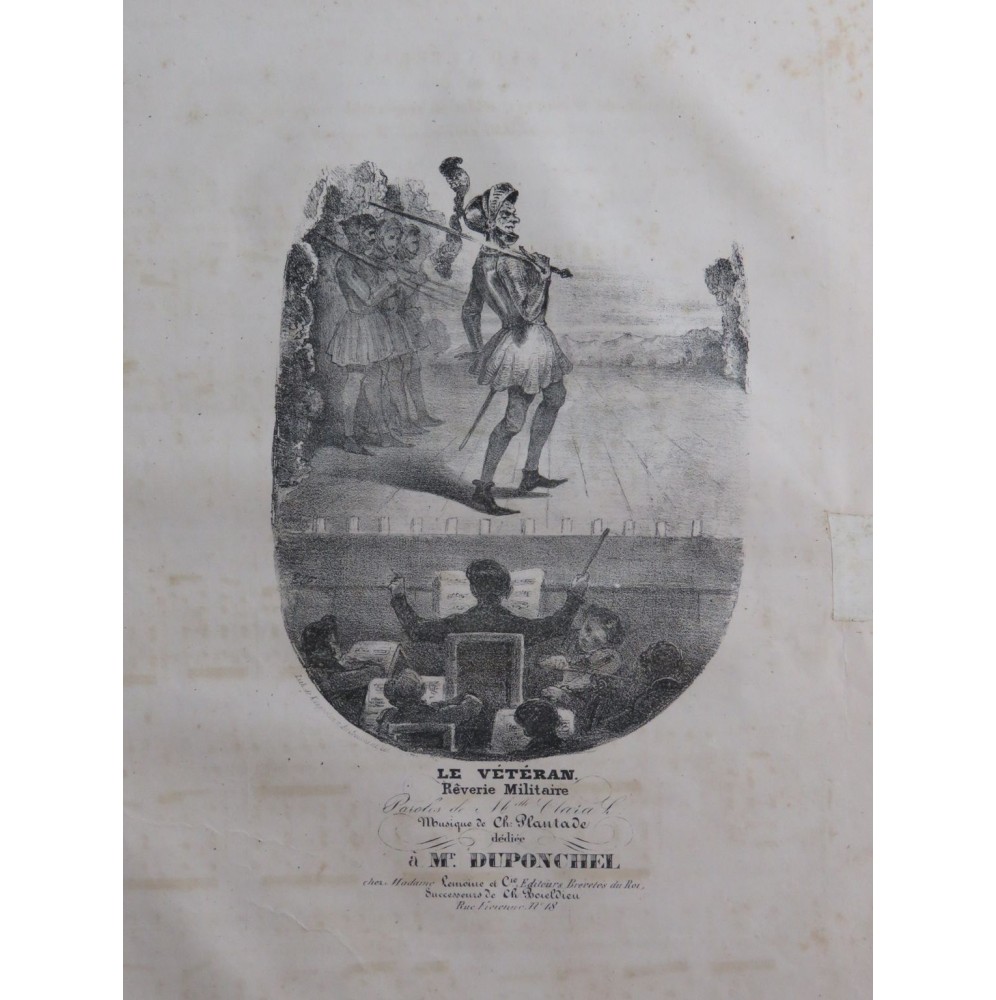 PLANTADE Charles Le Vétéran Chant Piano ca1840