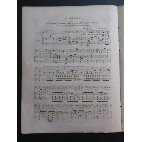 PLANTADE Charles Le Vétéran Chant Piano ca1840