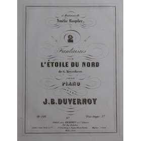 DUVERNOY J. B. Fantaisie No...