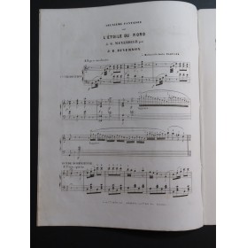 DUVERNOY J. B. Fantaisie No 2 sur l'Etoile du Nord op 226 Piano ca1855