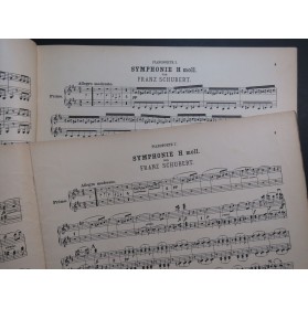 SCHUBERT Franz Symphonie Si min 2 Pianos 8 mains