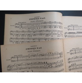 SCHUBERT Franz Symphonie Si min 2 Pianos 8 mains