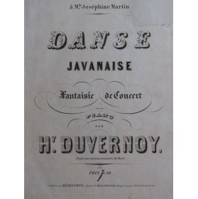 DUVERNOY Henry Danse...