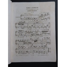 DUVERNOY Henry Danse Javanaise Piano ca1850