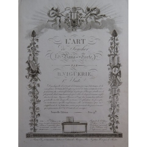VIGUERIE Bernard L'Art de Toucher le Piano Forte ca1800
