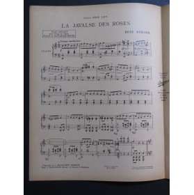 MERCIER René La Javalse des Roses Piano 1924