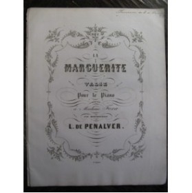 DE PENALVER L. La Marguerite Valse Piano