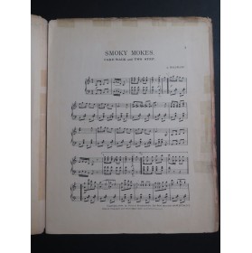 HOLZMANN A. Smoky Mokes Cake Walk Two Step Piano 1901