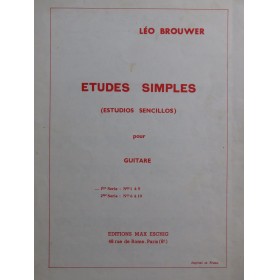 BROUWER Léo Etudes Simples...