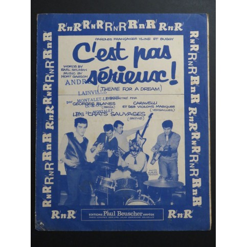 C'est pas sérieux Les Chats Sauvages Chant Piano 1961