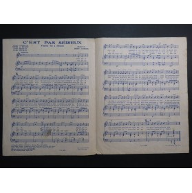 C'est pas sérieux Les Chats Sauvages Chant Piano 1961