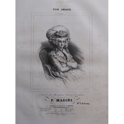 MASINI F. Ton Image Chant Piano ca1840
