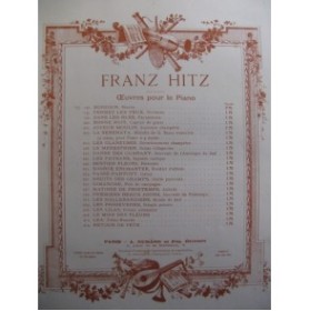 HITZ Franz Dans les Blés Piano 1875