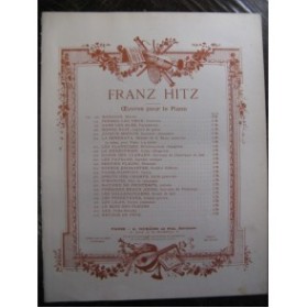 HITZ Franz Dans les Blés Piano 1875