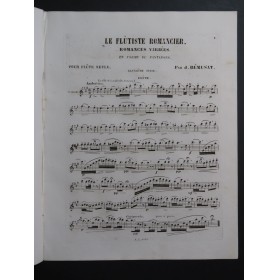 REMUSAT Jean Le Flutiste Romancier 2ème Suite Flûte seule ca1859