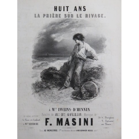 MASINI F. Huit Ans Chant Piano ca1850