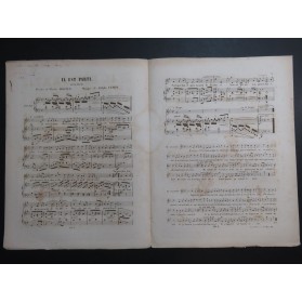 LEROY Adolphe Il est parti Dédicace Chant Piano ca1850