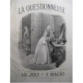 WACHS Frédéric La Questionneuse Chant Piano ca1840