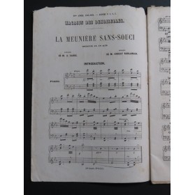 BOULANGER Ernest La Meunière Sans-Souci Opérette Chant Piano 1864