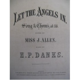 DANKS H. P. Let The Angels In Chant Piano ca1880