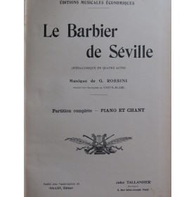 ROSSINI G. Le Barbier de...