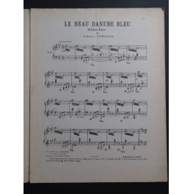 STRAUSS Johann Le Beau Danube Bleu Piano