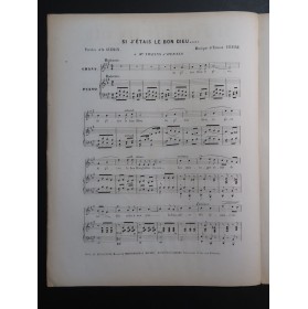L'ÉPINE Ernest Si J'étais le Bon Dieu Chant Piano ca1850