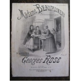 ROSE Georges Madame Beauplumeau Chant Piano XIXe