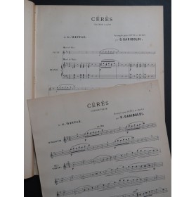 WETTGE G. Cérès Grande Valse Piano Flûte ca1890