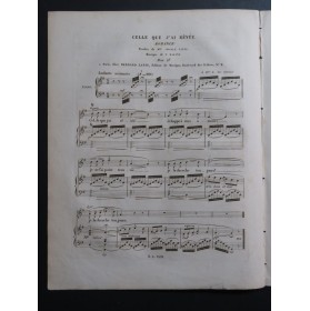 MASINI F. Celle que j'ai rêvée Chant Piano ca1840