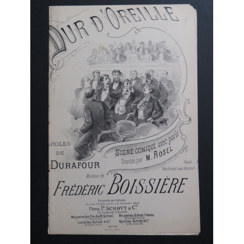 Dur d'oreille Frédéric Boissière Chant XIXe