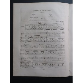 MASINI F. L'heure où je te vois Chant Piano ca1840