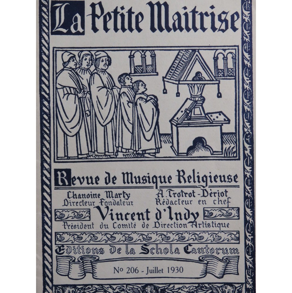 La Petite Maîtrise No 206 Gay Sérieyx Paulin Quignard Chant Orgue 1930