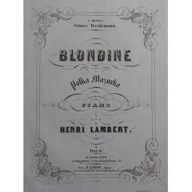 LAMBERT Henri Blondine...