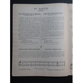 DUPRÉ Marcel Méthode d'Orgue