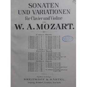 MOZART W. A. Sonate No 23...